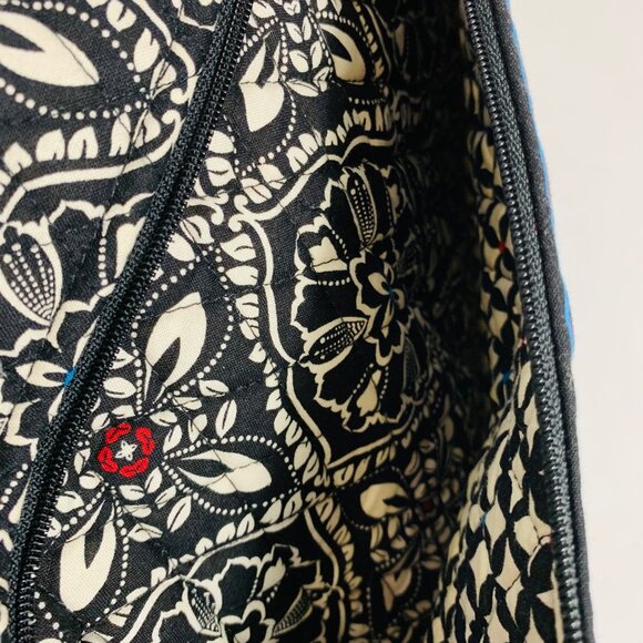 Vera Bradley Floral Grand Weekender Travel Bag Retro Stripes Adjustable Strap - Picture 7 of 16